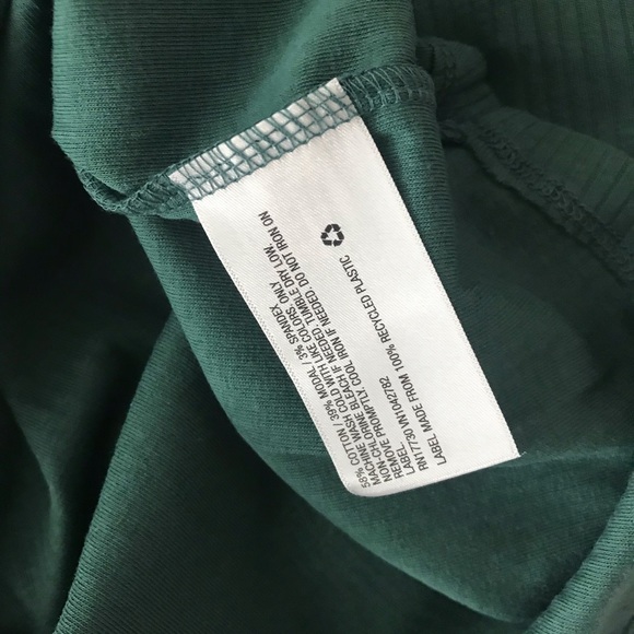 A New Day Ribbed Teal  Short Sleeve Tee, M - Picture 9 of 9